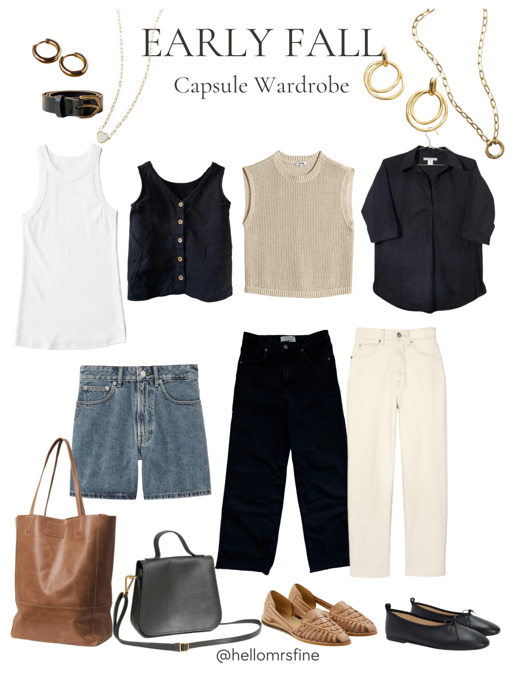 An Early Fall Wardrobe: 7 pieces, Endless&nbsp;Outfits